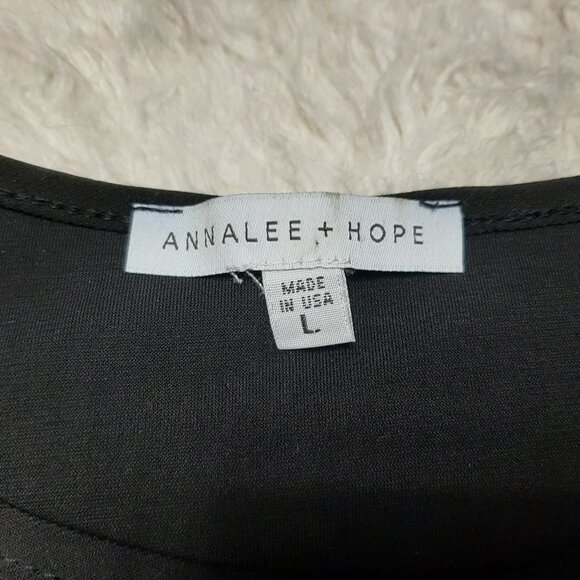 Annalee + Hope Women’s S Dress USA Faux Leather Drop Waist Edgy Moto Classy Size - Picture 7 of 8